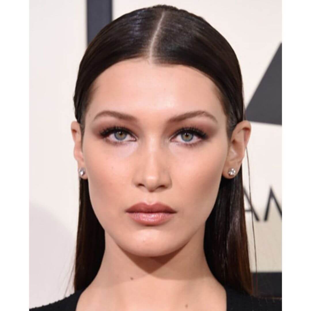 Celebrity with a heart face shape, Bella Hadid