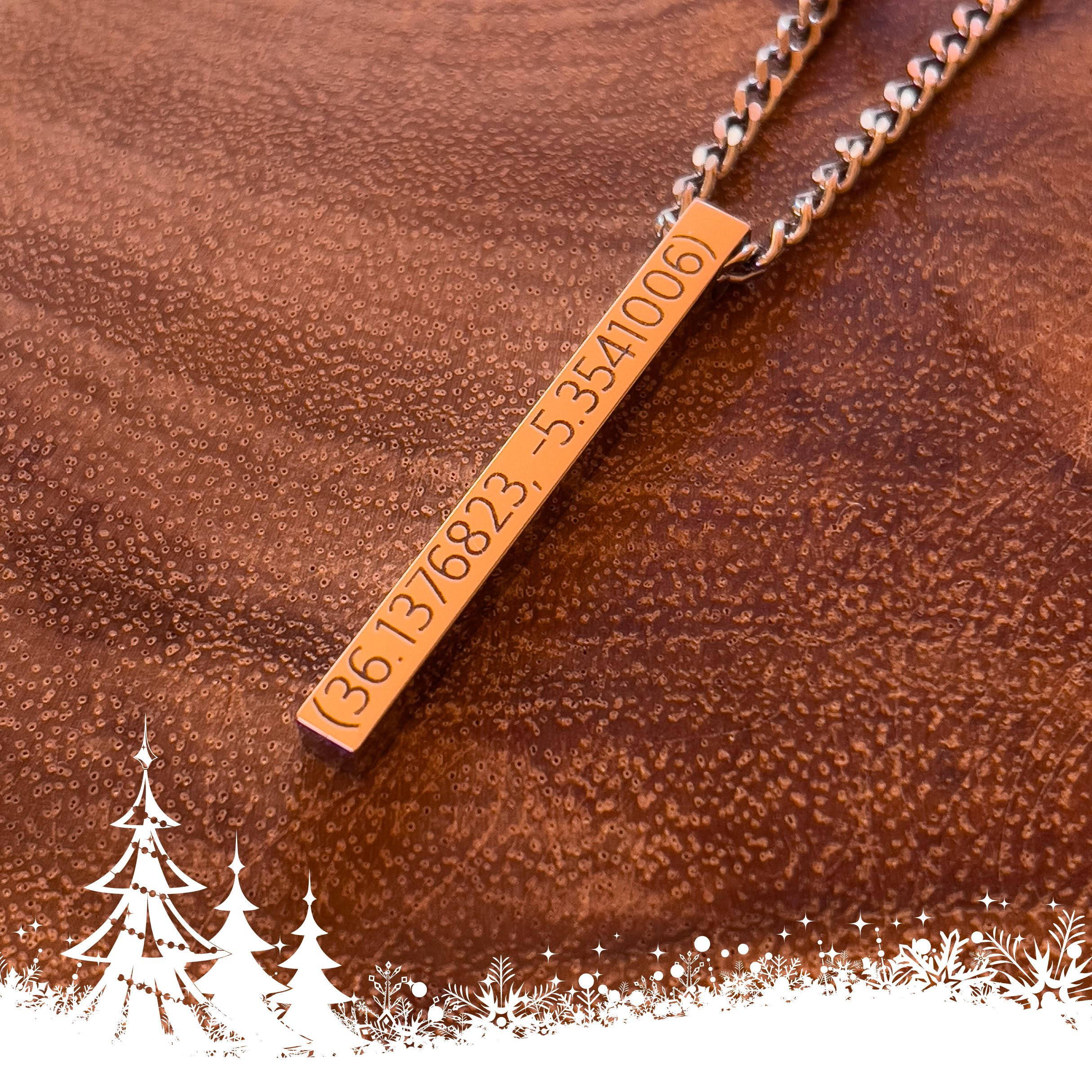 Christmas Engraved Jewellery With Coordinates