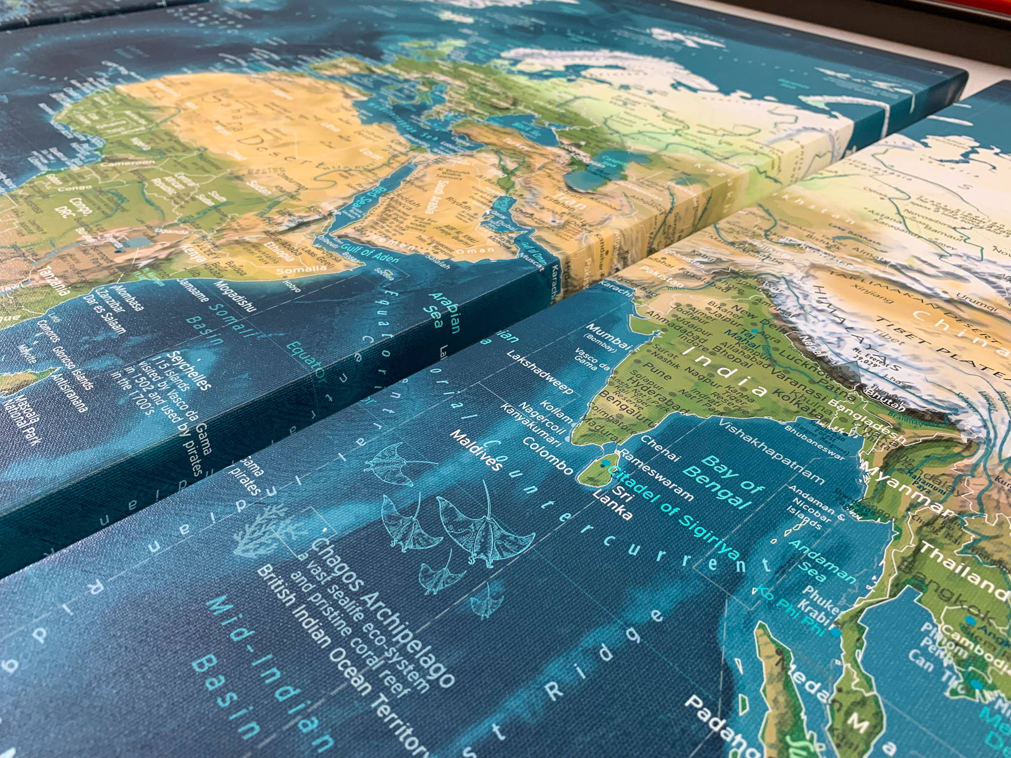 blue ocean world canvas map 