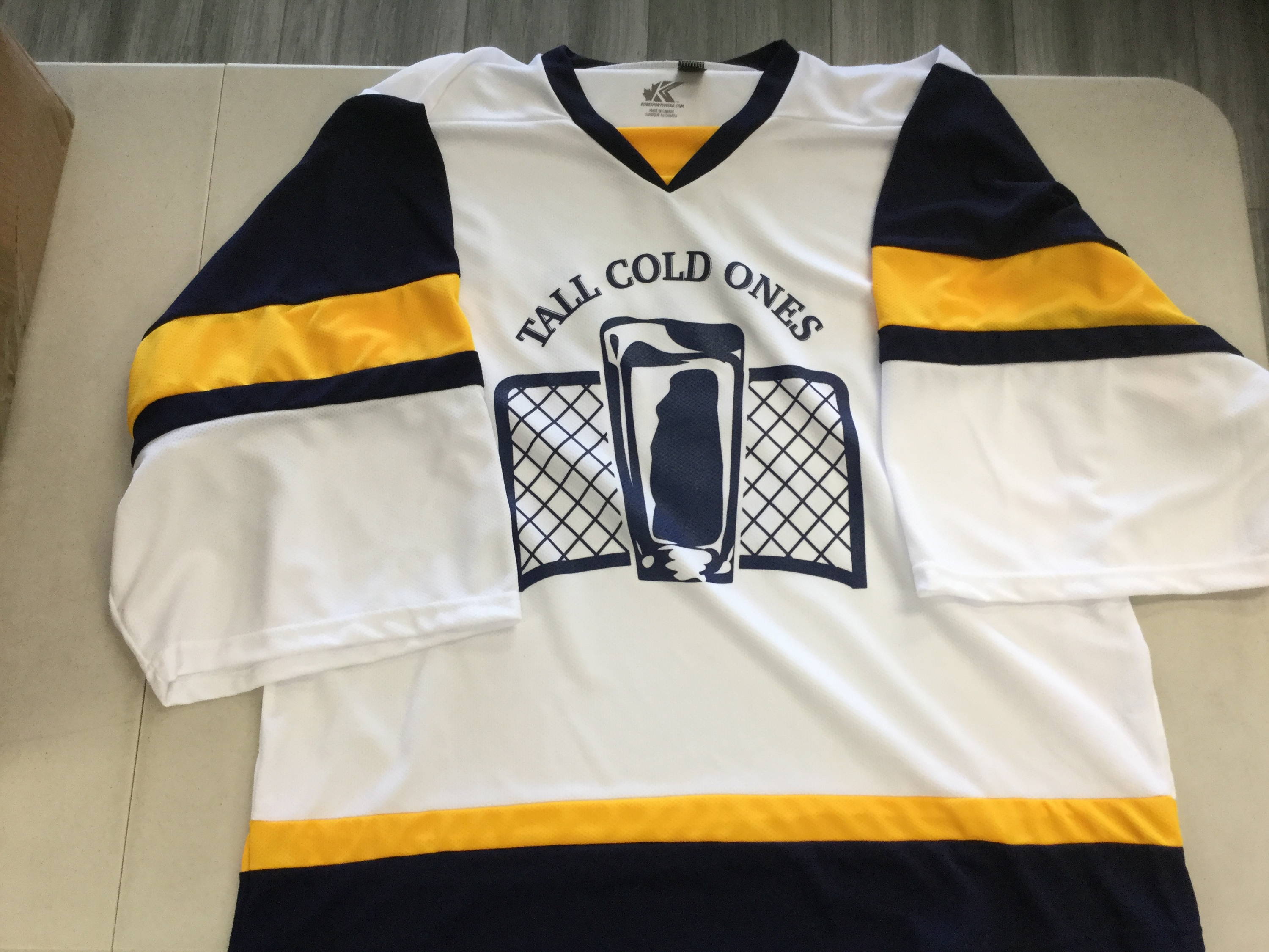 Yuengling Traditional Lager Custom Name Number Hockey Jersey - Owl