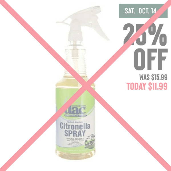 dac equine and livestock citronella fly spray on sale 