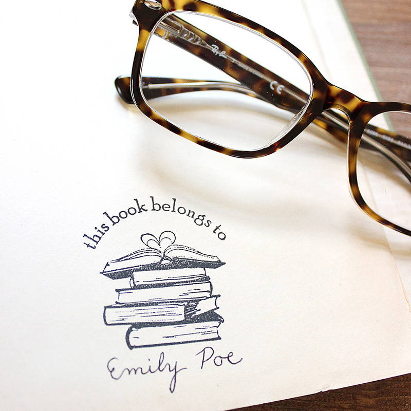 Personalized Book Embosser Stamp Ex Libris Library Embossing Stamp