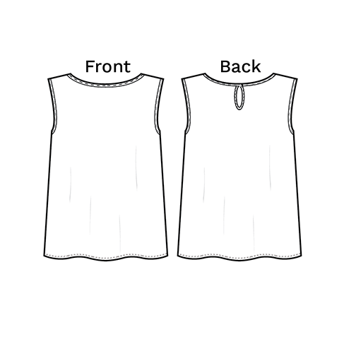 Rendering of a tank top for Miik design contest
