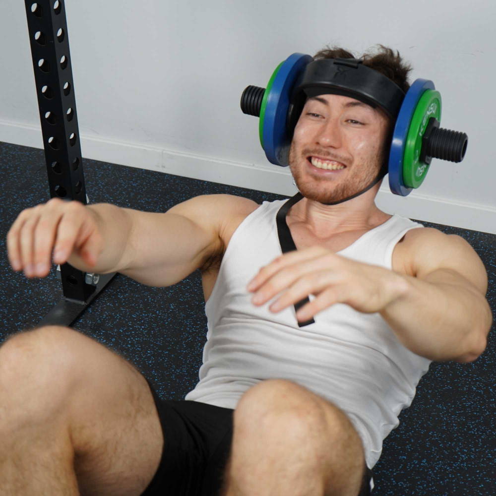 Sit-ups with EZ-HELM