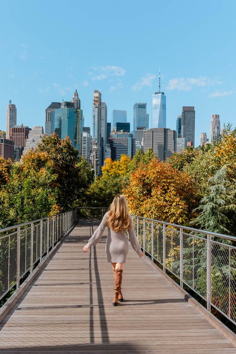 Pont du parc Squibb, Brooklyn en automne