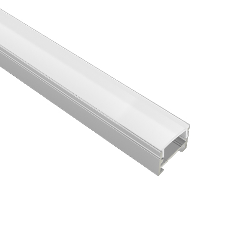 Aluminum profile for LED lighting installation.