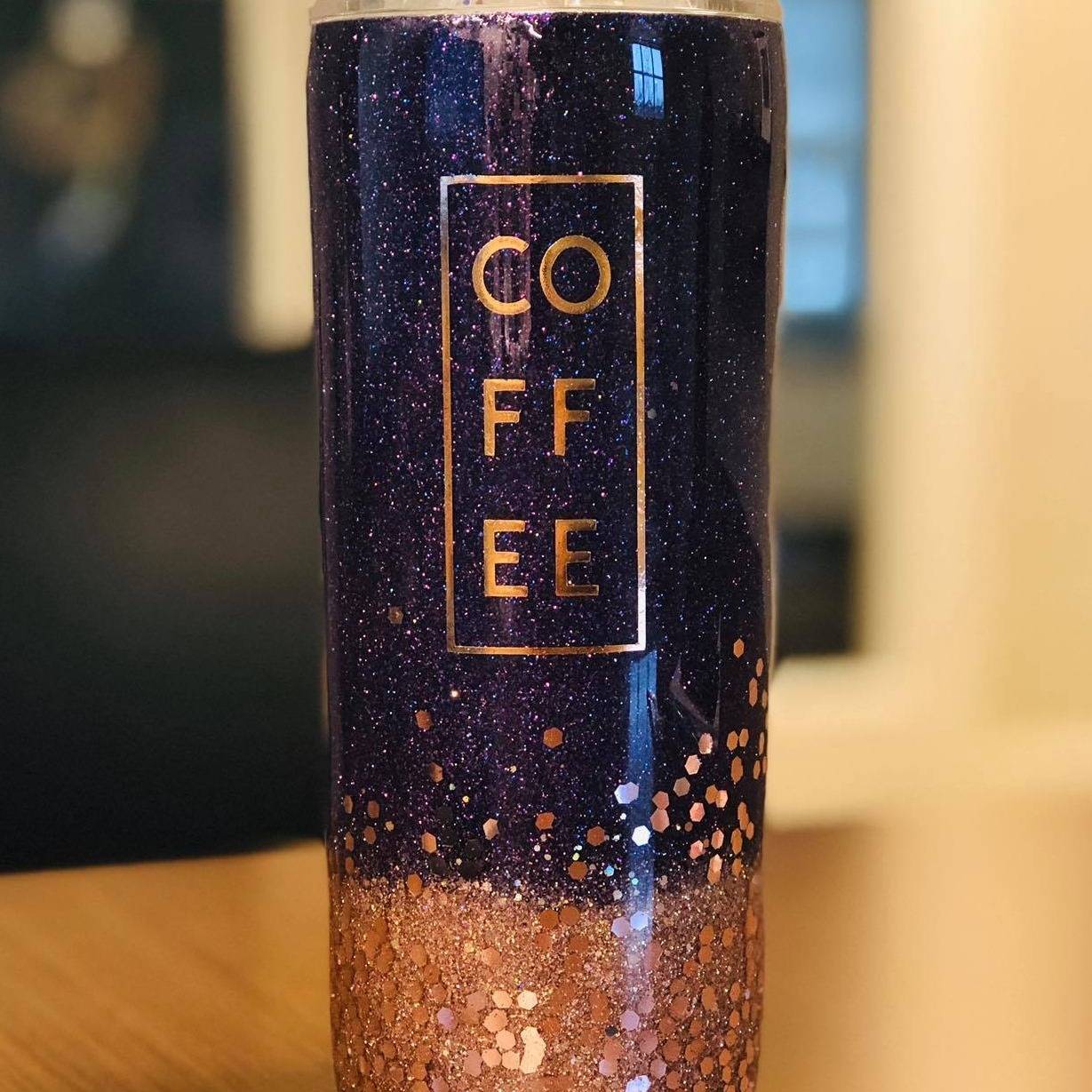 Epoxy Resin Tumbler Coffee