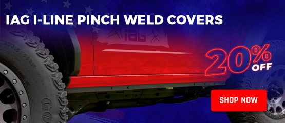 4th of July Sale - IAG I-Line Ford Bronco Pinch Weld Covers 20% OFF!