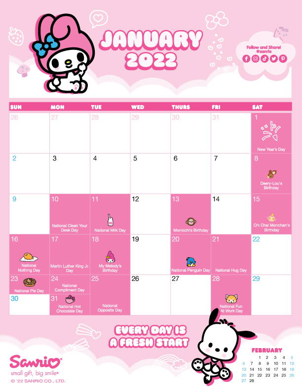 Sanrio Calendar May 2024 2024 CALENDAR PRINTABLE
