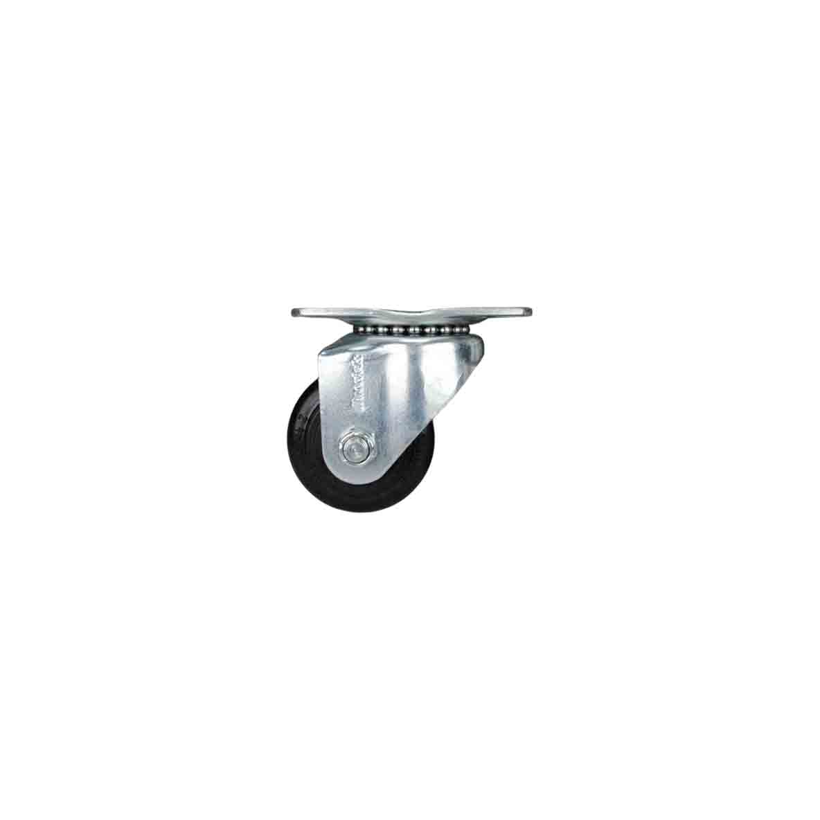 Less than 3 inch wheels low profile heavy duty swivel & rigid plate casters, designed for everyday hard use, up to 1,750 lbs capacity