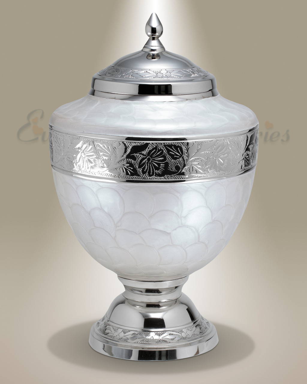 Pearl White Majestic Cremation Urn