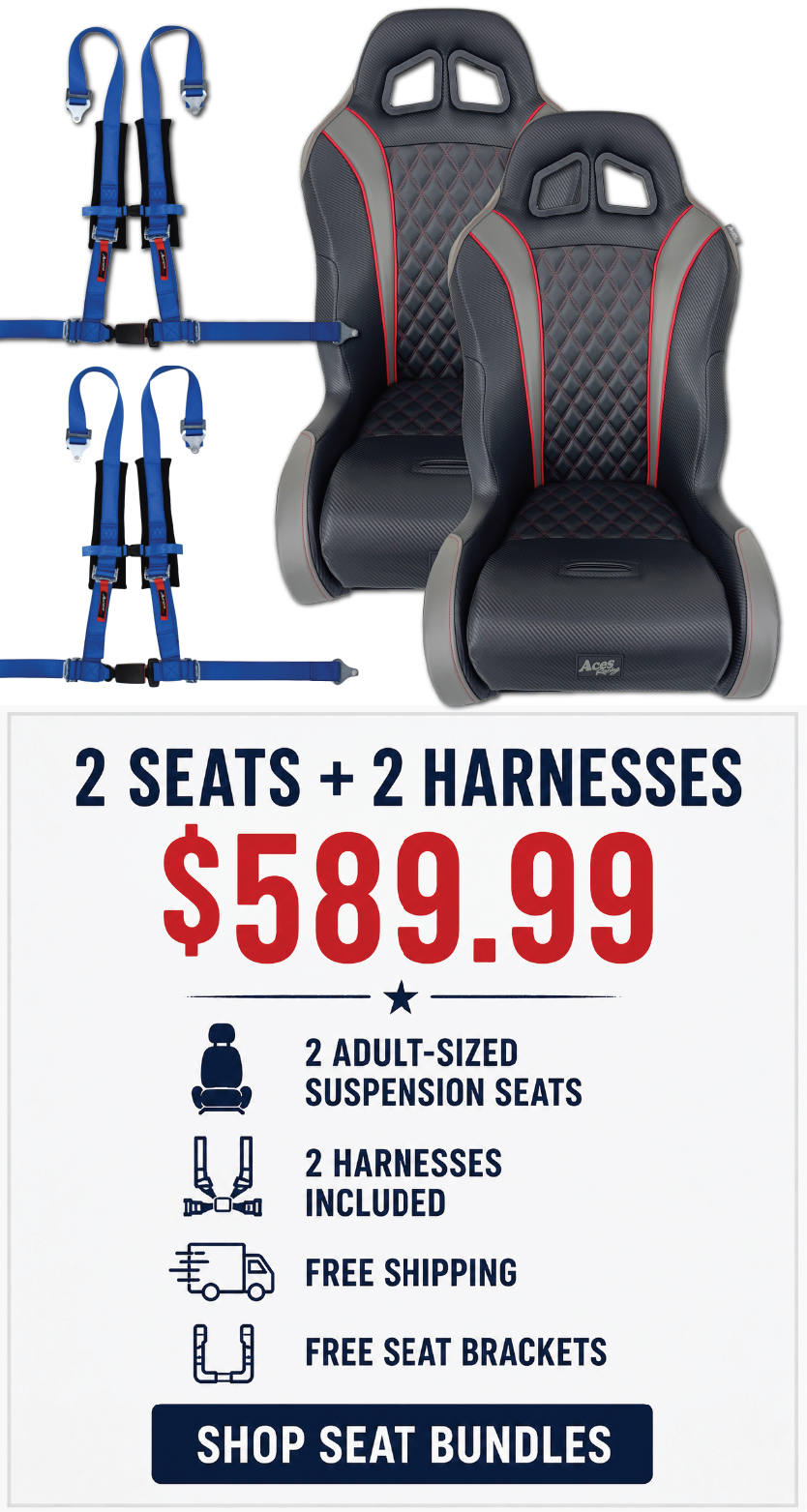 Two suspension seats and harnesses for $589.99 with free shipping.
