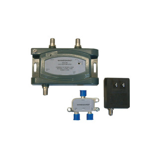 Winegard LNA-100 Amplificador de señal de antena de TV de bajo ruido,  amplificador de señal HDTV digital VHF/UHF para interiores (Fuente de poder