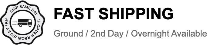 Delivery service logo featuring ground, 2nd day, and overnight options.