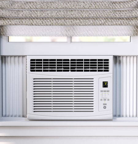 Room air conditioner installed in window