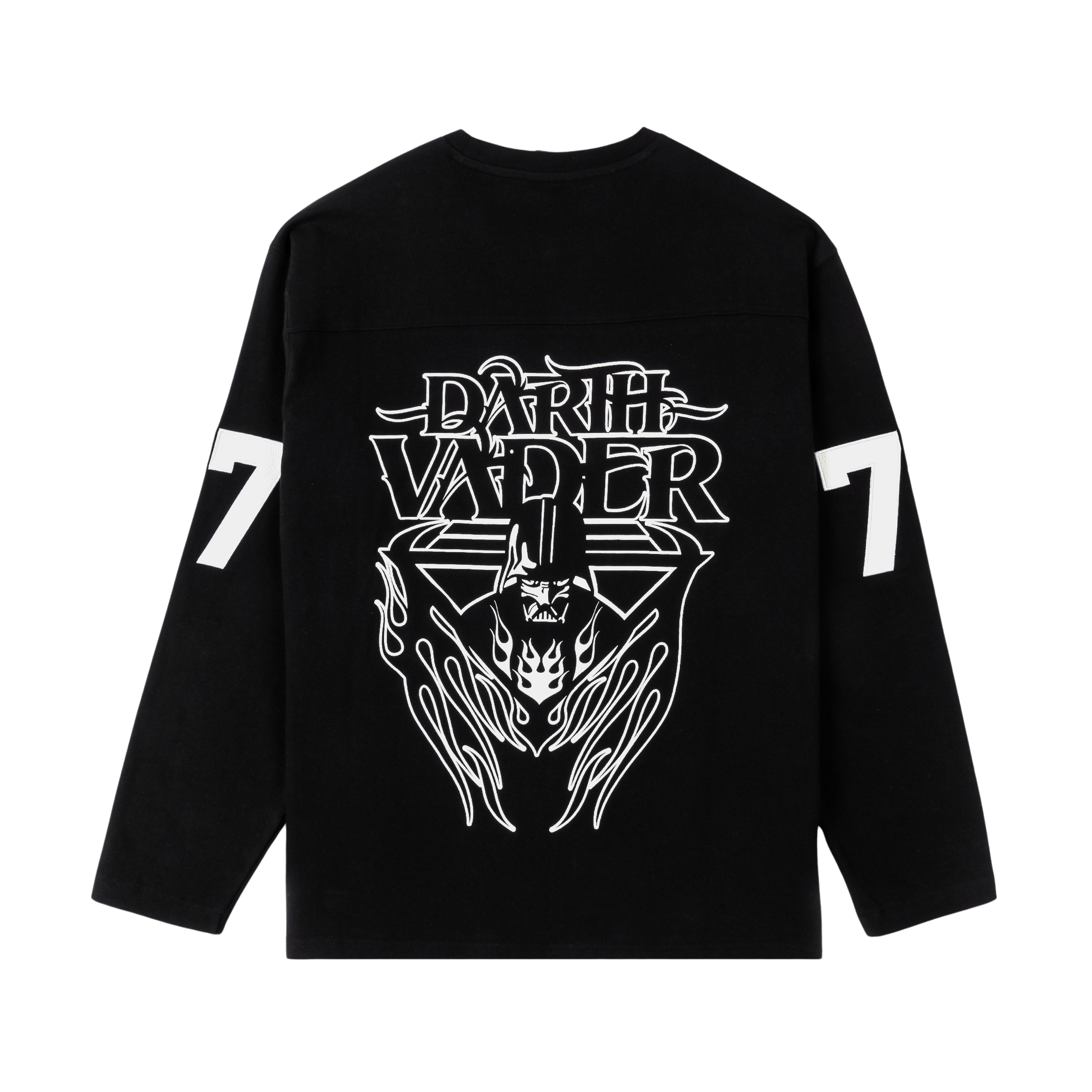 Black long-sleeve shirt with 