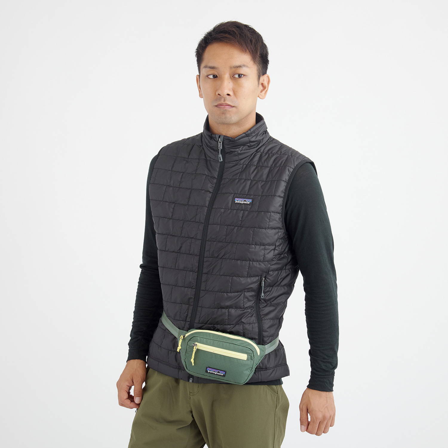 patagonia（パタゴニア）/ウルトラライト ブラックホール ミニヒップパック 1L/グリーン