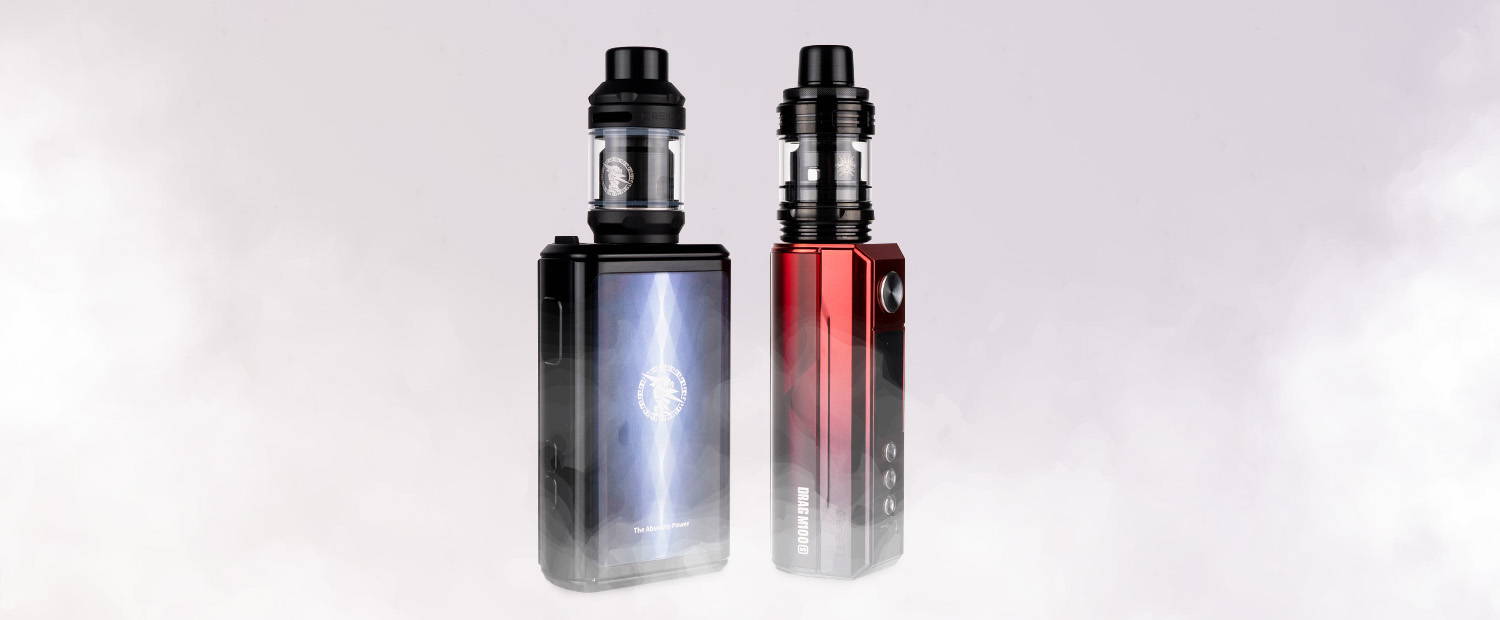 Image showing two sub-ohm vape devices.