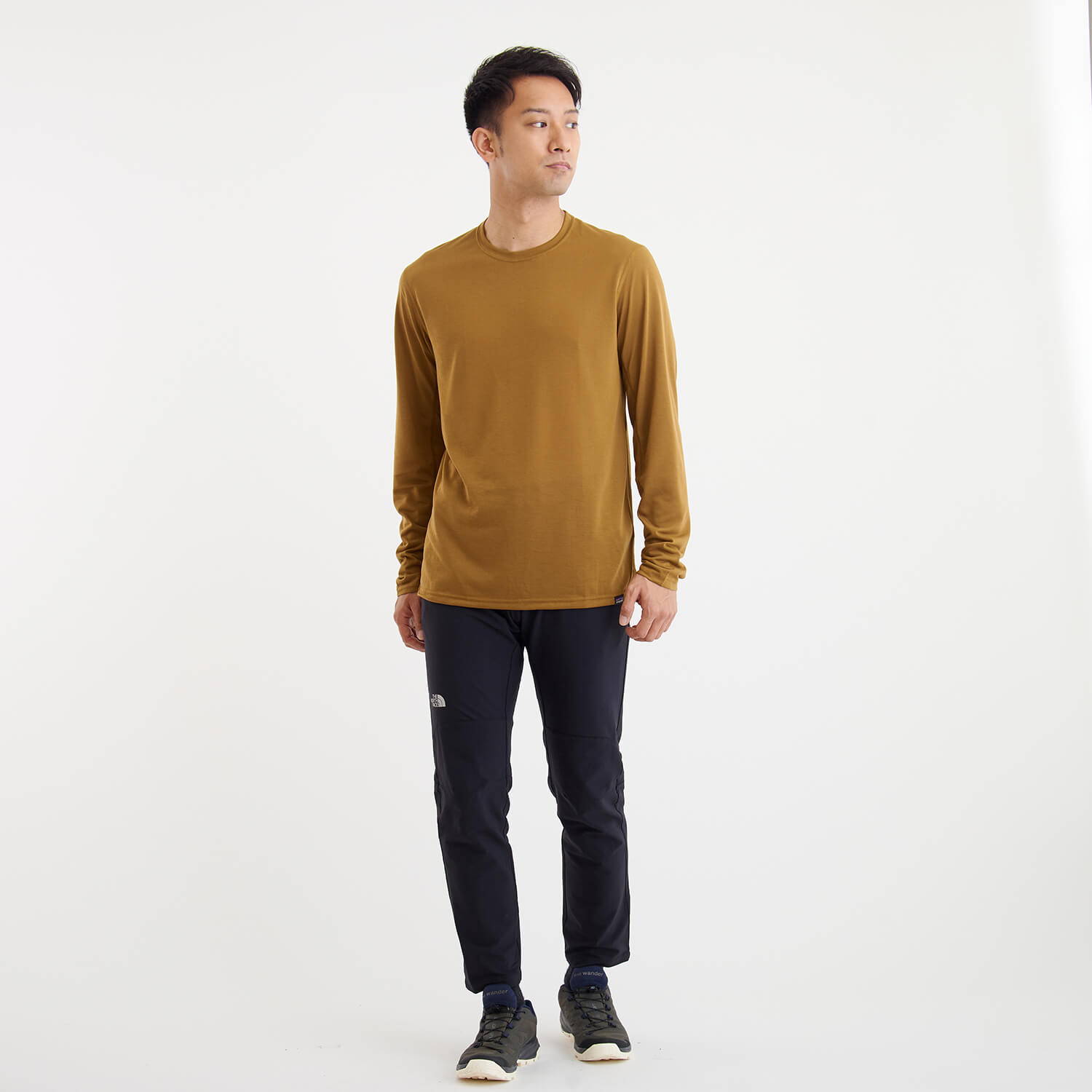patagonia（パタゴニア）/キャプリーンクール ロングスリーブトレイルシャツ/ブラウン/MENS