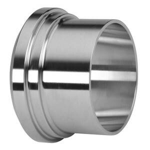14A Long Plain Bevel Seat Ferrule - Stainless Steel Sanitary Fitting (3-A) Product Image