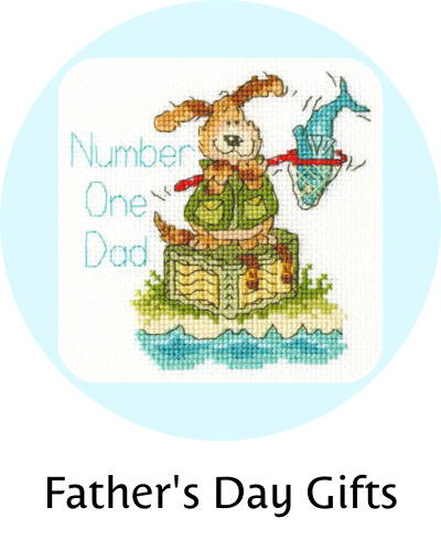 Father's Day Gifts. Image: Bothy Threads Number One Dad Counted Cross-Stitch Kit.