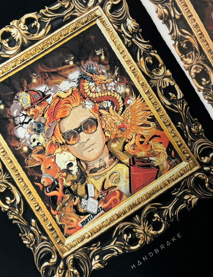 Highly detailed framed artwork by that artist 