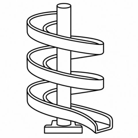 Spiral chute conveyor icon