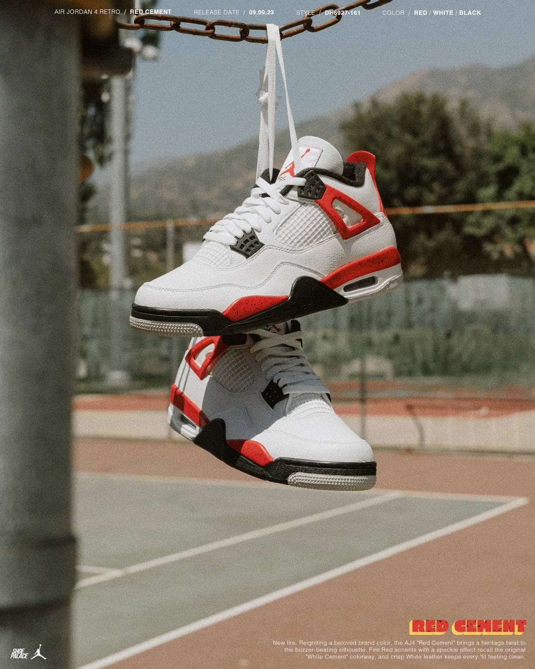 The Air Jordan 4 Red Cement | Shoe Palace Blog