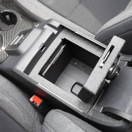 IAG I-Line Center Console Safe with Combination Lock for 2021+ Ford Bronco - Installed