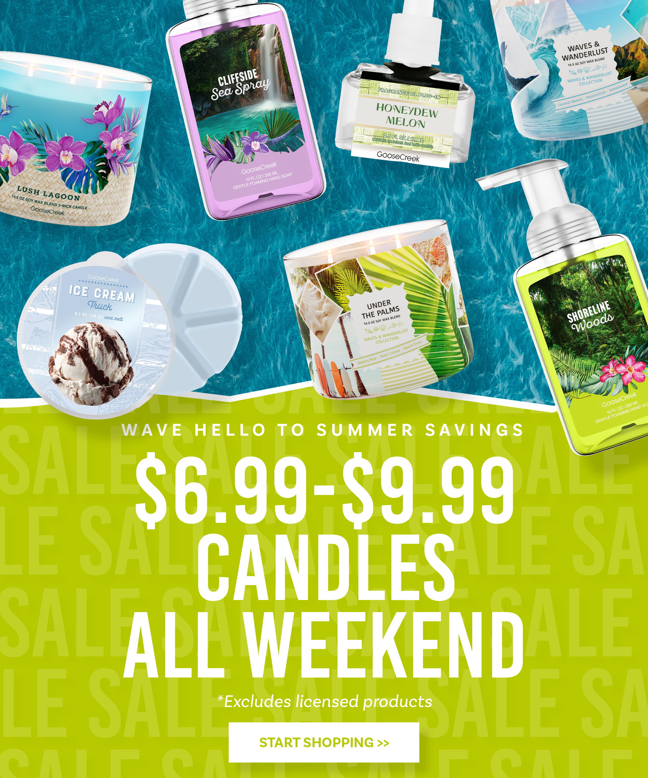 Summer Flash Sale - Candles as low as $6.99