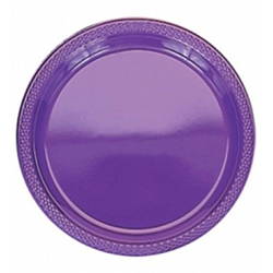 Image of new purple plates. Shop all new purple party supplies.