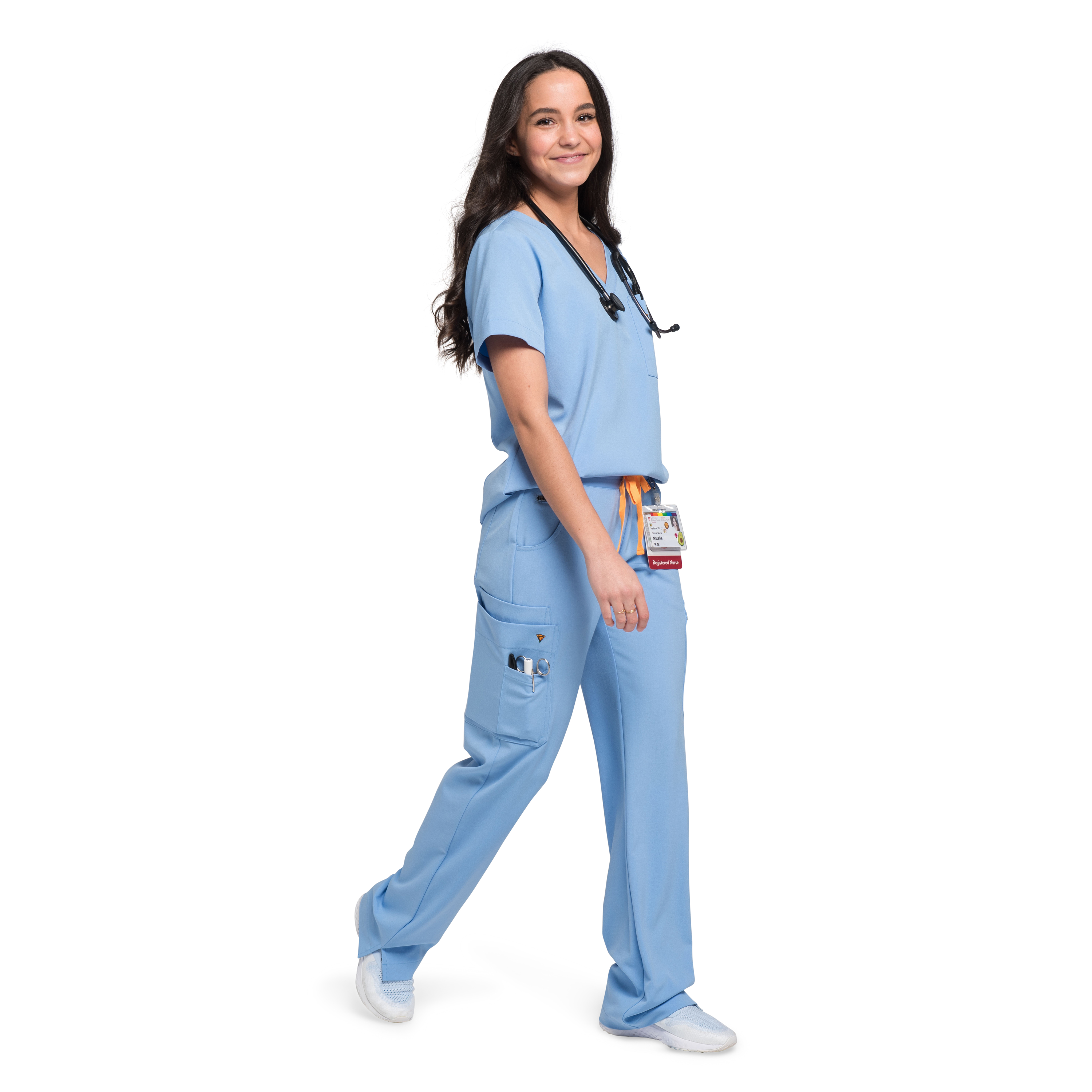 Bodie regular fit scrubs for women in ceil blue