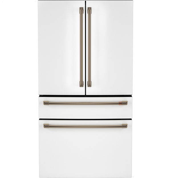Matte White 4 Door French Door Refrigerator