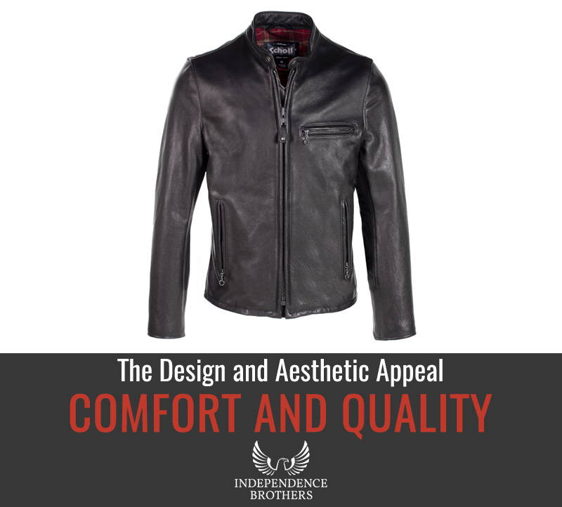 Schott Waxed Natural Pebbled Cowhide Cafe Leather Jacket Review ...