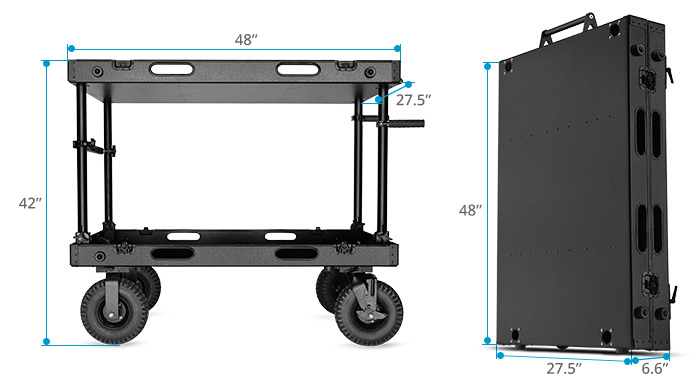 Proaim Victor Lite V2 Video Production Camera Cart. Payload 200kg/440lb.