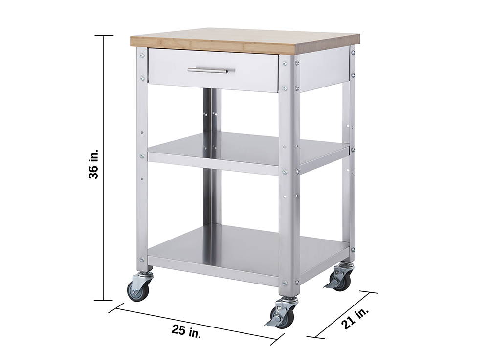 Dimensions of kitchen cart
