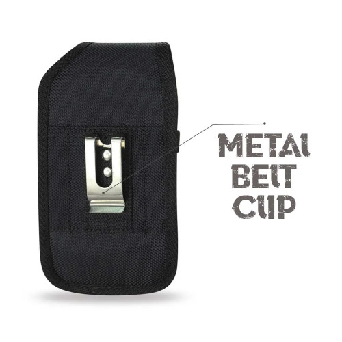 LG Q70 Canvas Case with Metal Belt Clip