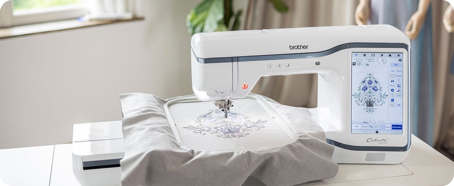 Brother Celeste CX1e Computerized Embroidery-Only Machine Large LCD Display