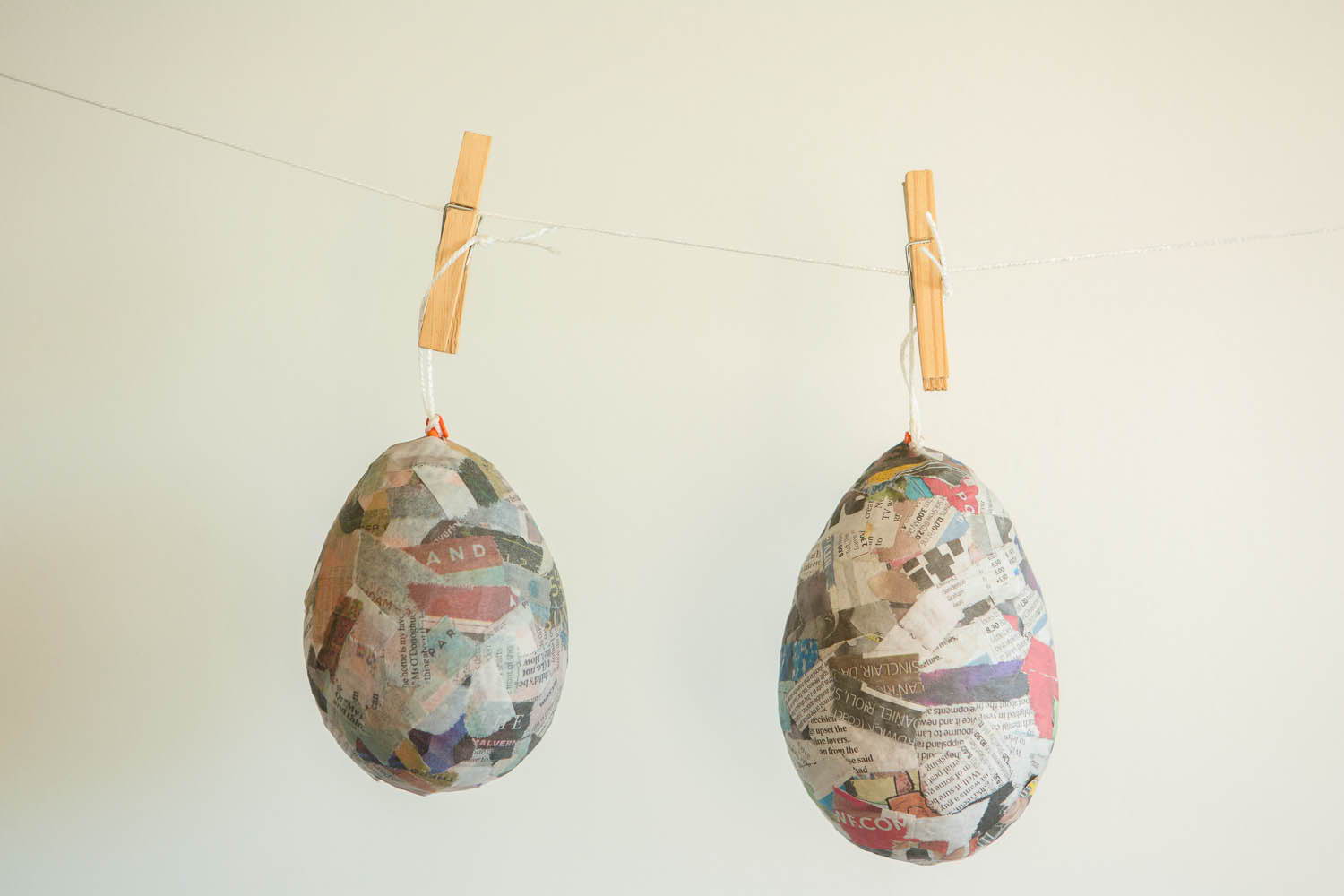 DIY Paper Mache Craft Project - Hanging Baloons