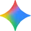 Colorful starburst shape with gradient colors.