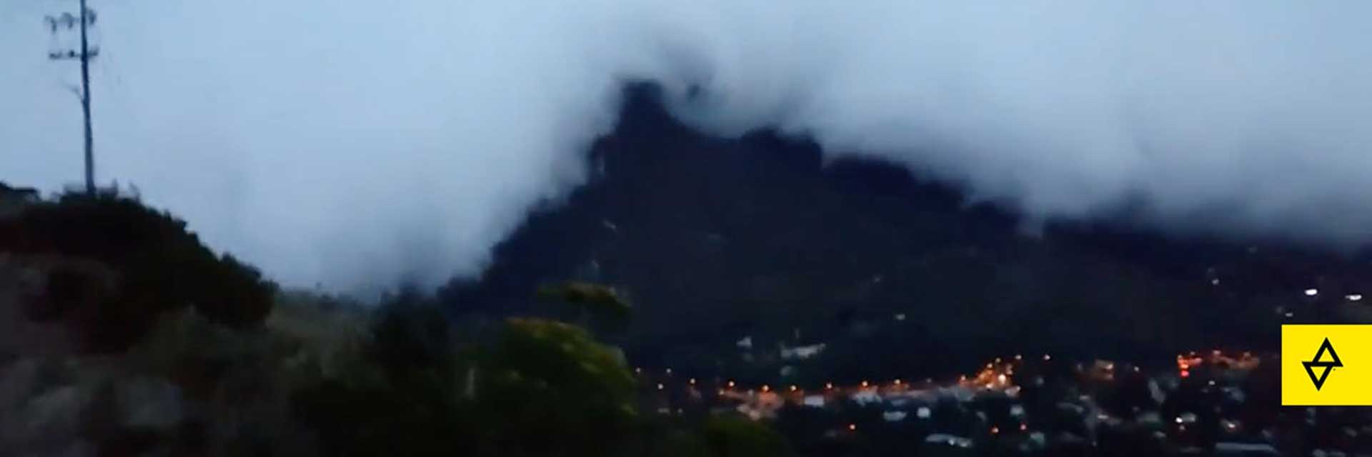 Lightning on the mountain