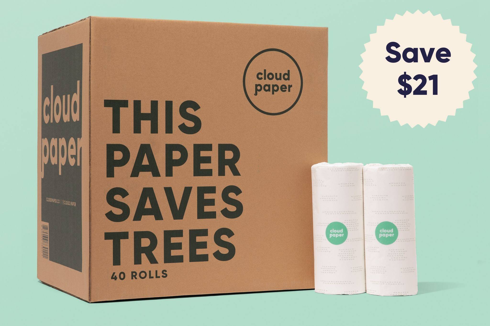 40-count bamboo paper towels in bulk and wholesale pricing by Cloud Paper