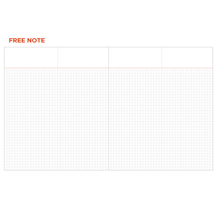 Grid note - My routine keeper 1 month dateless weekly planner scheduler
