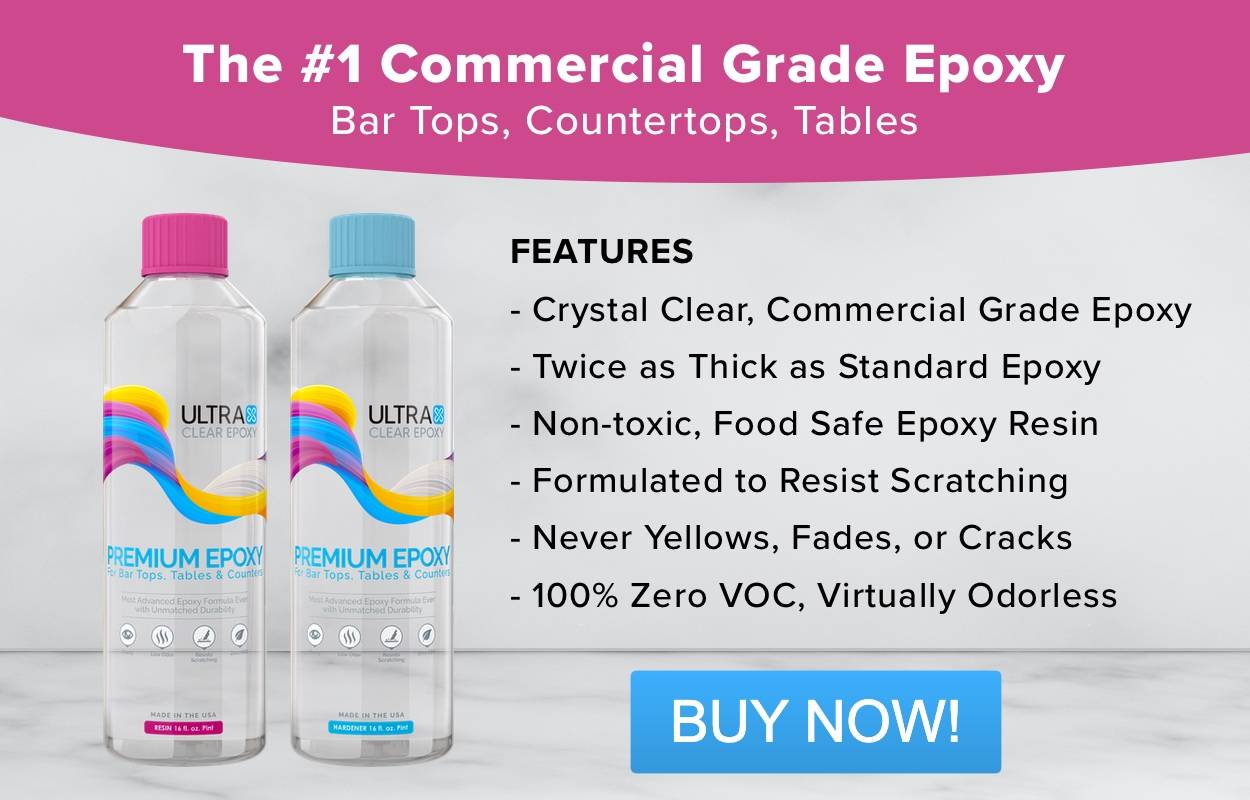 UltraClear Bar and Table Top Epoxy features list.
