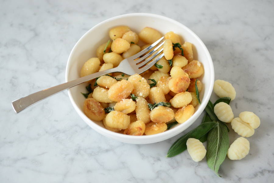 Image showing gnocchi that have been pan-fried