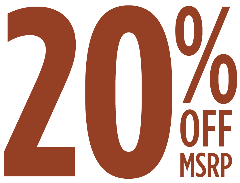 20% OFF MSRP