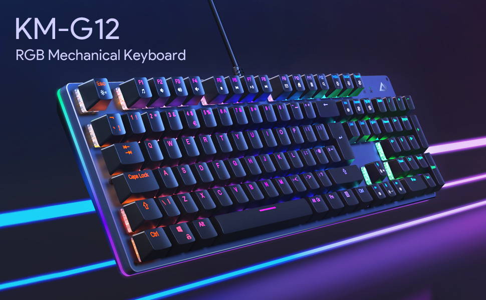 AUKEY KMG12 Mechanical Keyboard 104key with Gaming Software