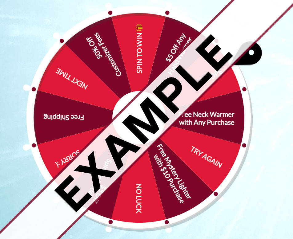 Note: This is NOT the Spin The Wheel application. This is an example image.