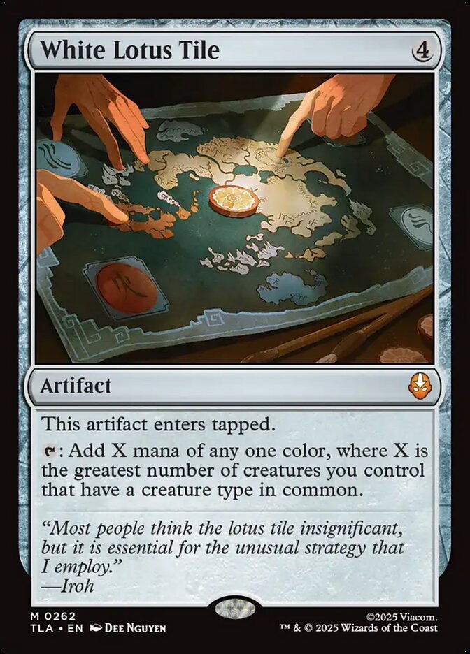 White Lotus Tile Card