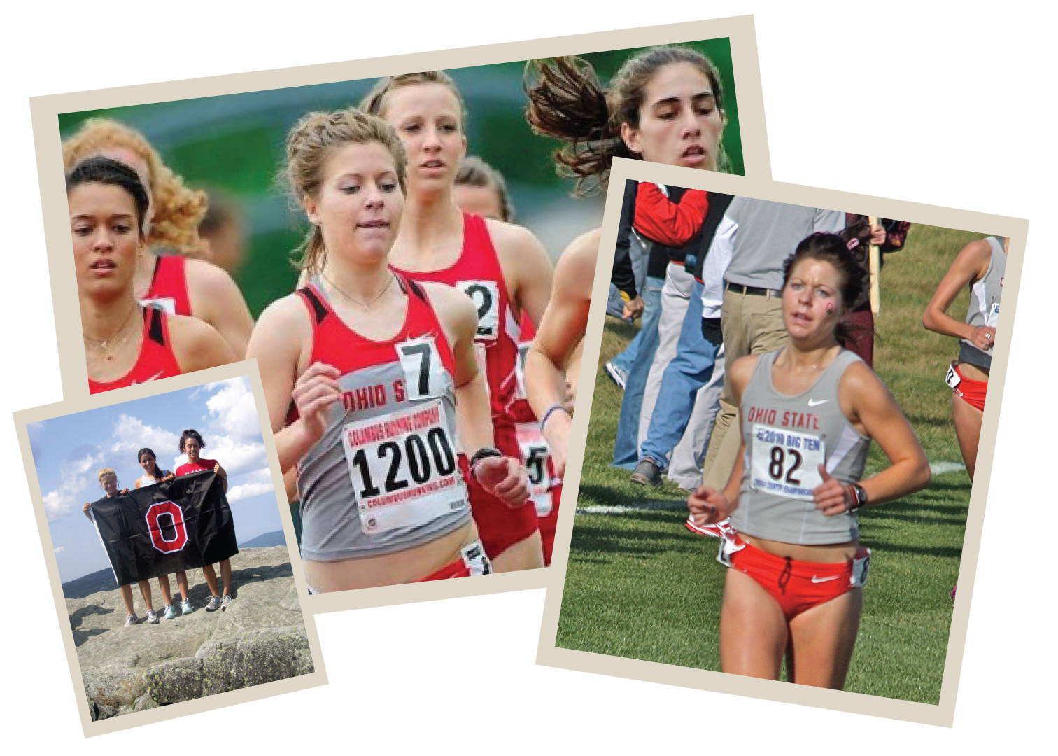 Molly Bookmyer representing Ohio State in college cross country competition